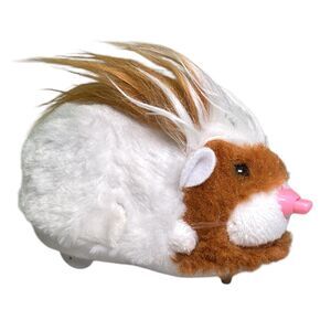 2009 Zhu Zhu Pets Rocksters Pax The Hamster Long‎ Hair Sounds & Motion - WORKS!